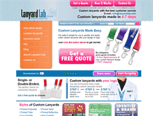 Tablet Screenshot of lanyardlab.com